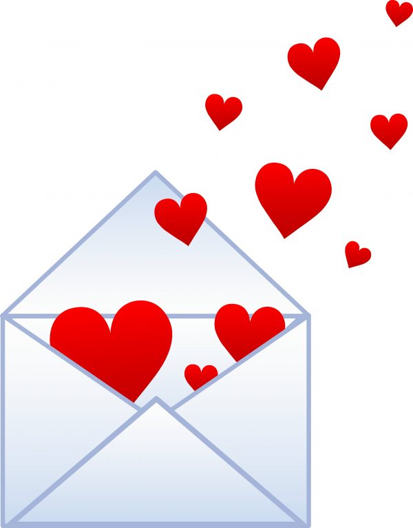 Hearts Envelope Image