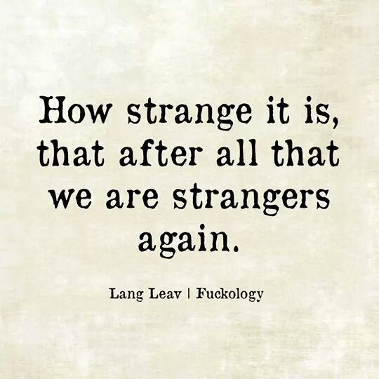 How Strange It Is