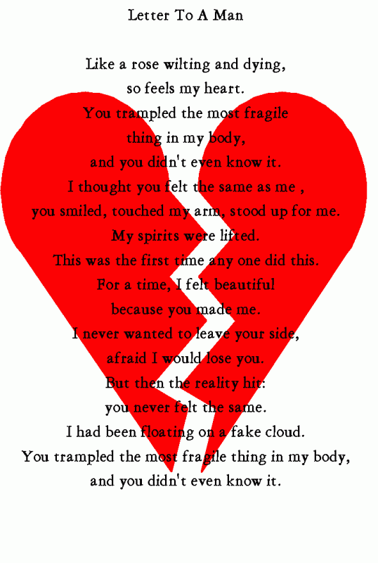 Letter To A Man Broken Heart Graphic