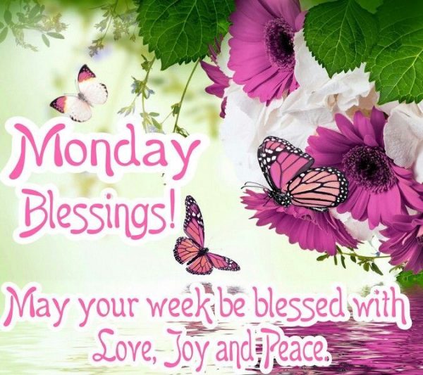 May Your Week Be Blessed With Love Joy And Peace