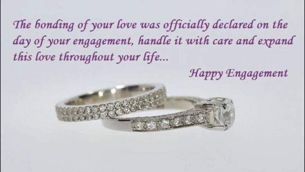 The Bonding Of Your Love Was Officially Declared On The Day Of Your Engagement