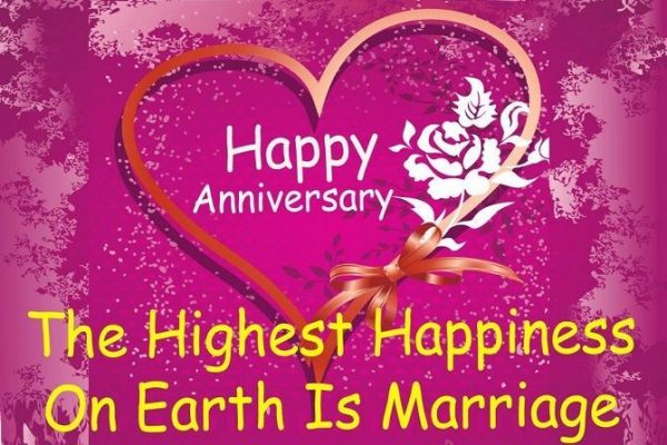 The Highest Happiness On Earth Is Marriage