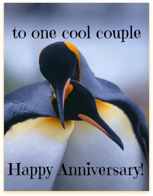 To One Cool Couple Happy Anniversary