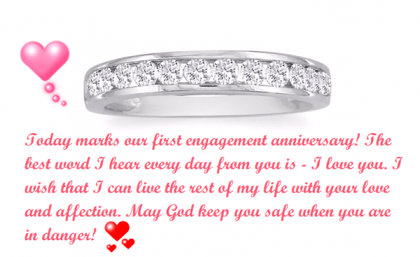 Today Makes Our First Engagement Anniversary