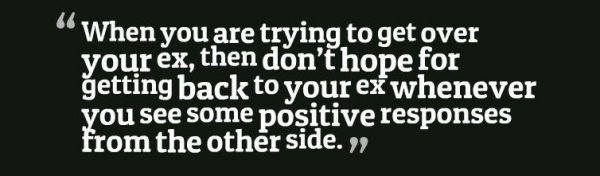 When You Are Trying To Get Over Your Ex