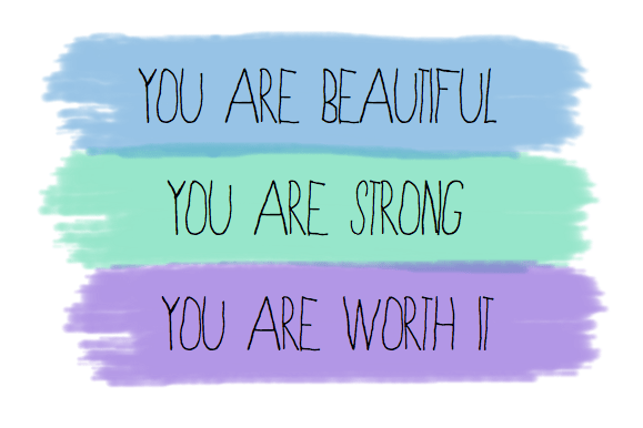 You Are Beautiful You Are Strong You Are Worth It