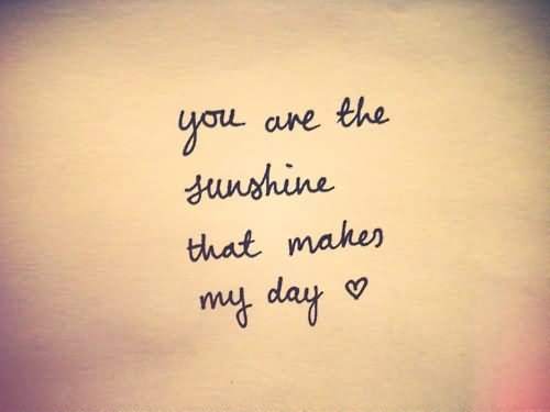 You Are The Sunshine