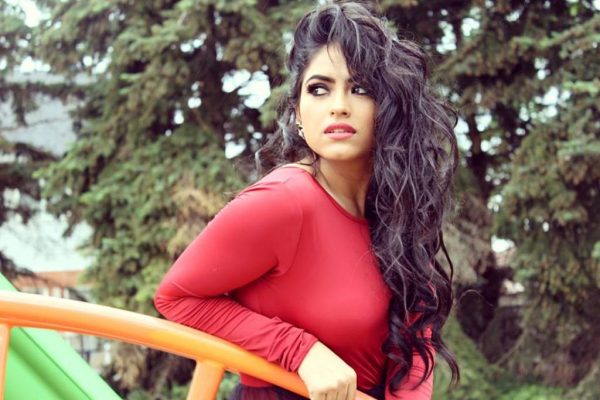 Simi Chahal In Red Dress