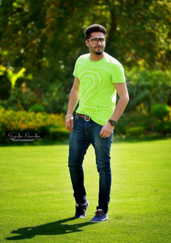 Jassi Gill In Green T - Shirt