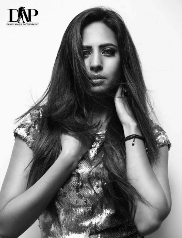 Black And White Image Of Sargun Mehta