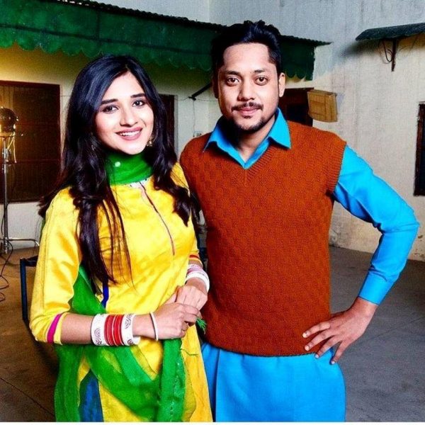 Image Of Kanika With Punjabi Singer