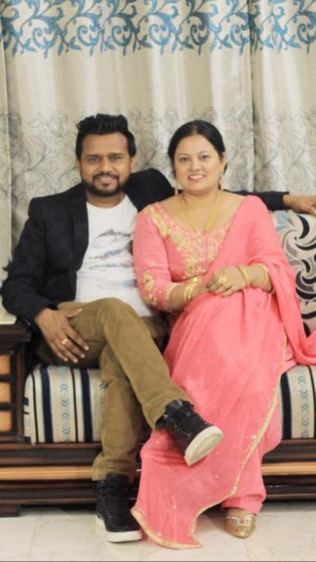 Karamjit Anmol With His Wife Gurjot Kaur
