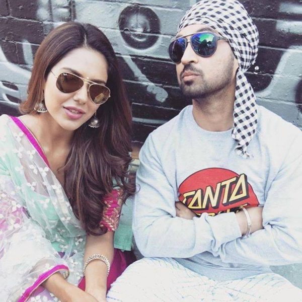 Pic Of Sonam Bajwa And Diljit