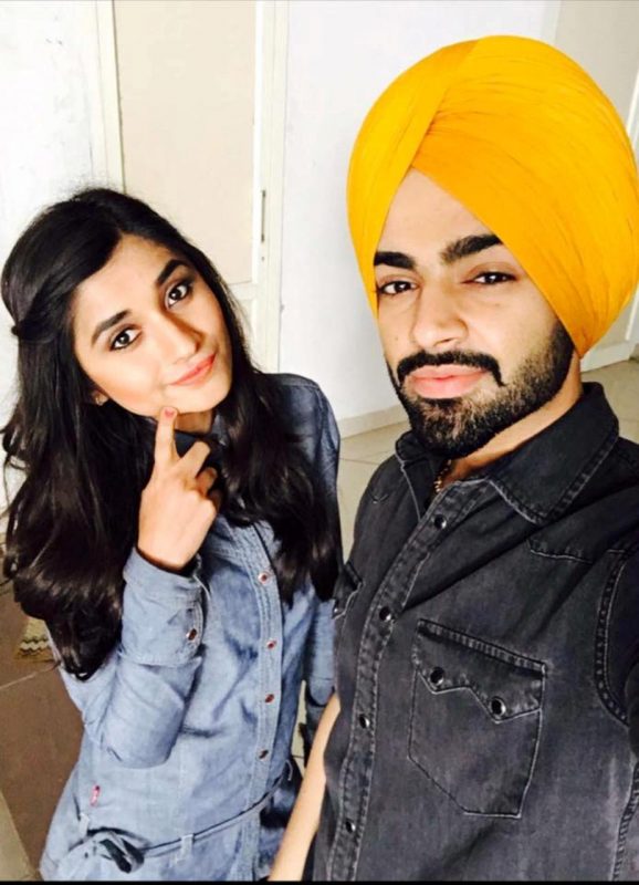 Punjabi Model Kanika Mann With Punjabi Singer