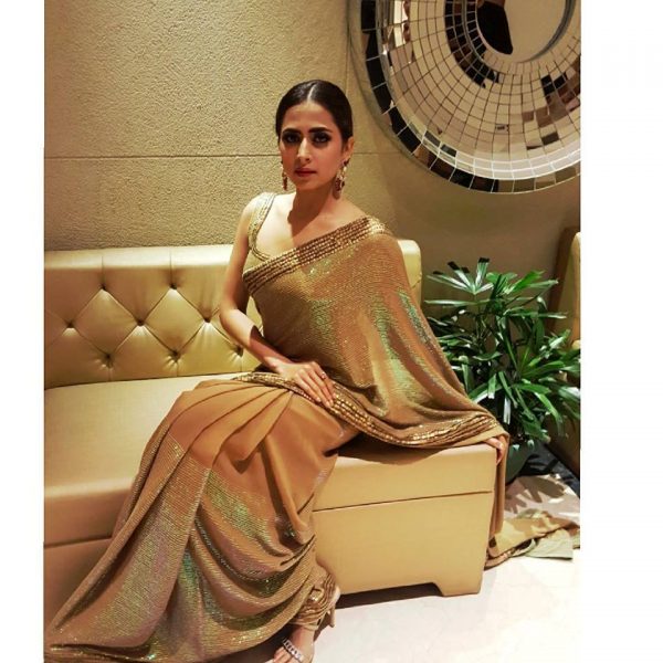 Sargun Mehta Looking Stunning In Saree