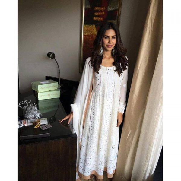 Sonam Bajwa In White Outfit