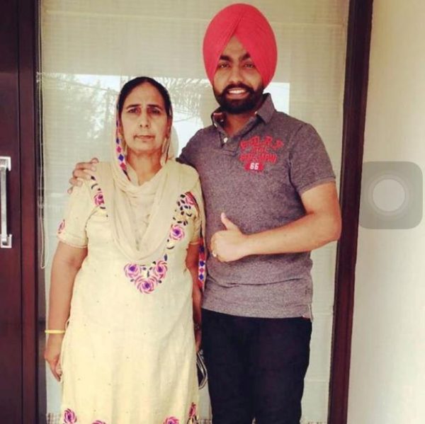 Ammy Virk With His Mother