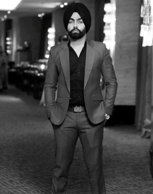 Black And White Image Of Ammy Virk