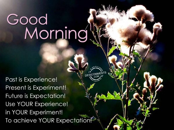 Past Is Experience - Good Morning