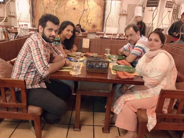 Prachi Tehlan With Her Family