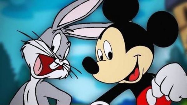 Bugs Bunny With Mickey Mouse