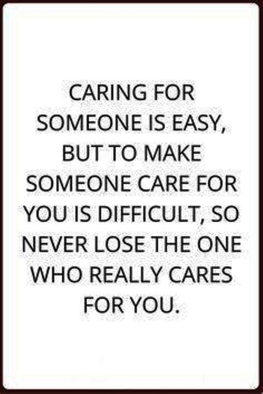 Caring For Someone Is Easy