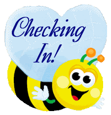 Checking In Bee Graphic