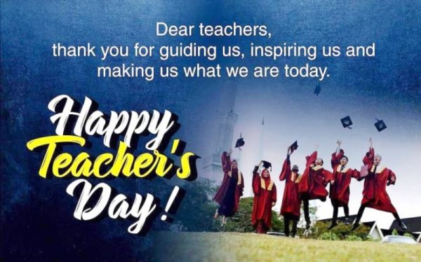 Dear Teachers Thank You For Guiding Us