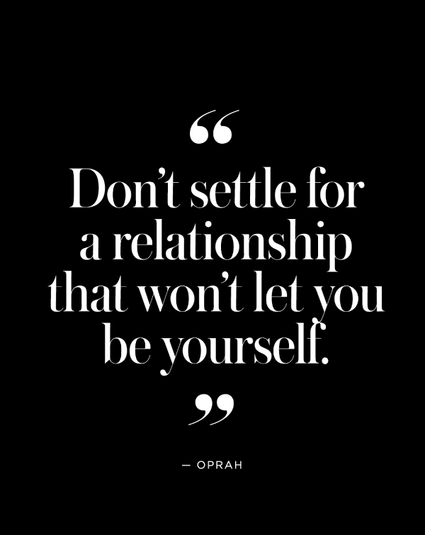 Dont Settle For A Relationship