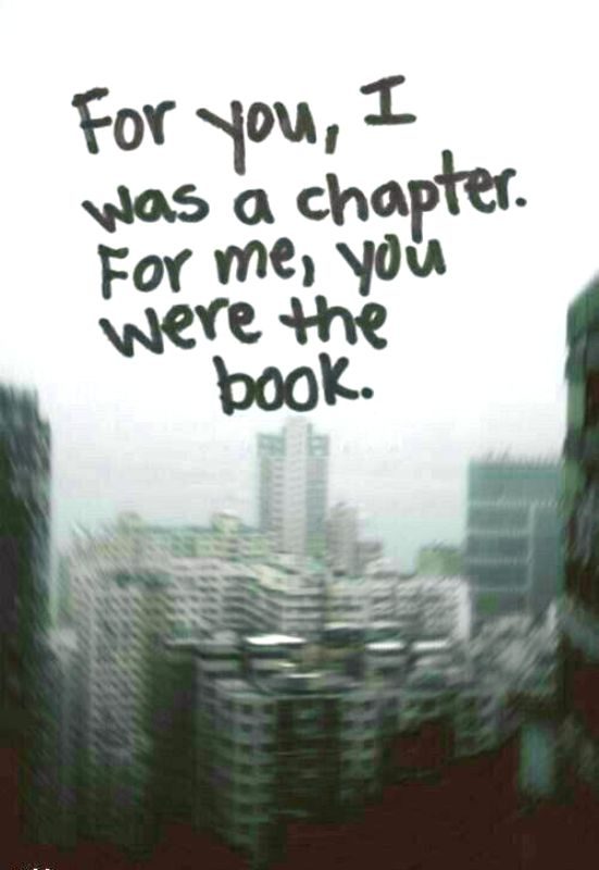 For You I Was A Chapter For Me