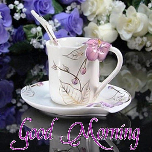 Good Morning With Beautiful Cup