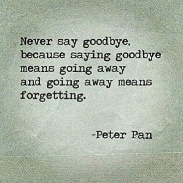 Goodbye Means Going Away