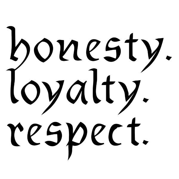Honesty Loyalty Respect