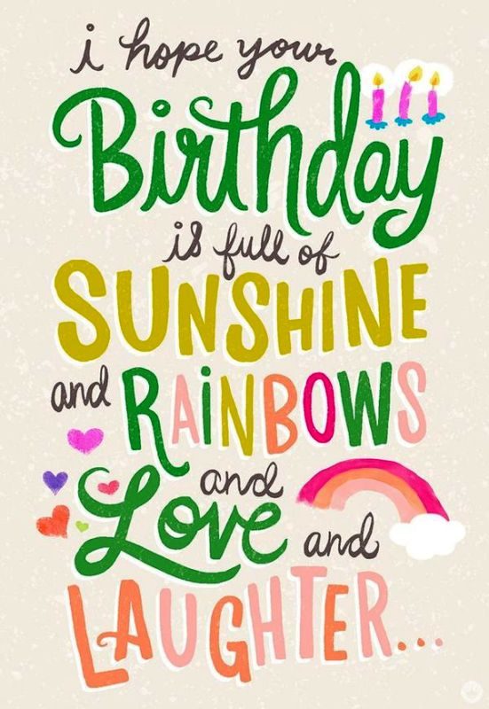 I Hope You Birthday Is Full Of Sunshine