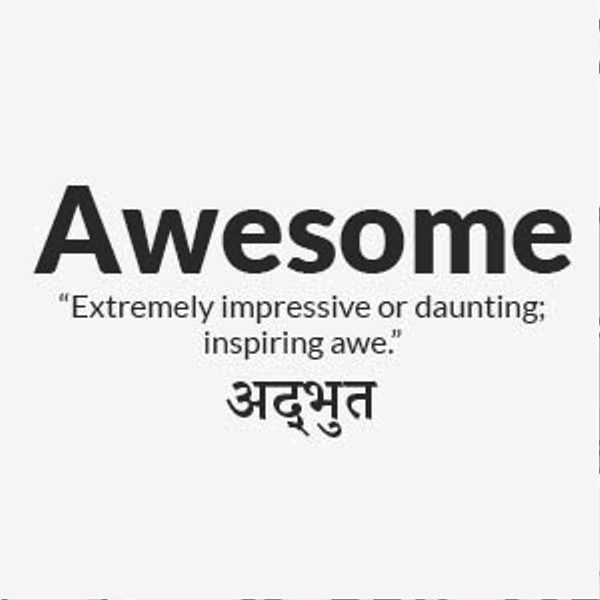 Meaning Of Awesome