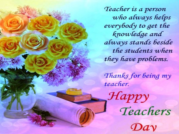 Teacher Is A Person Who Always Helps