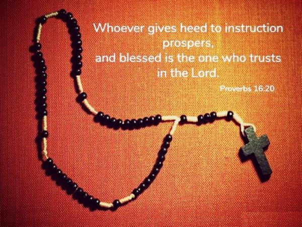 Whoever Gives Heed To Instruction Prospers