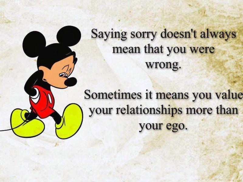 Saying Sorry Doesnt Always