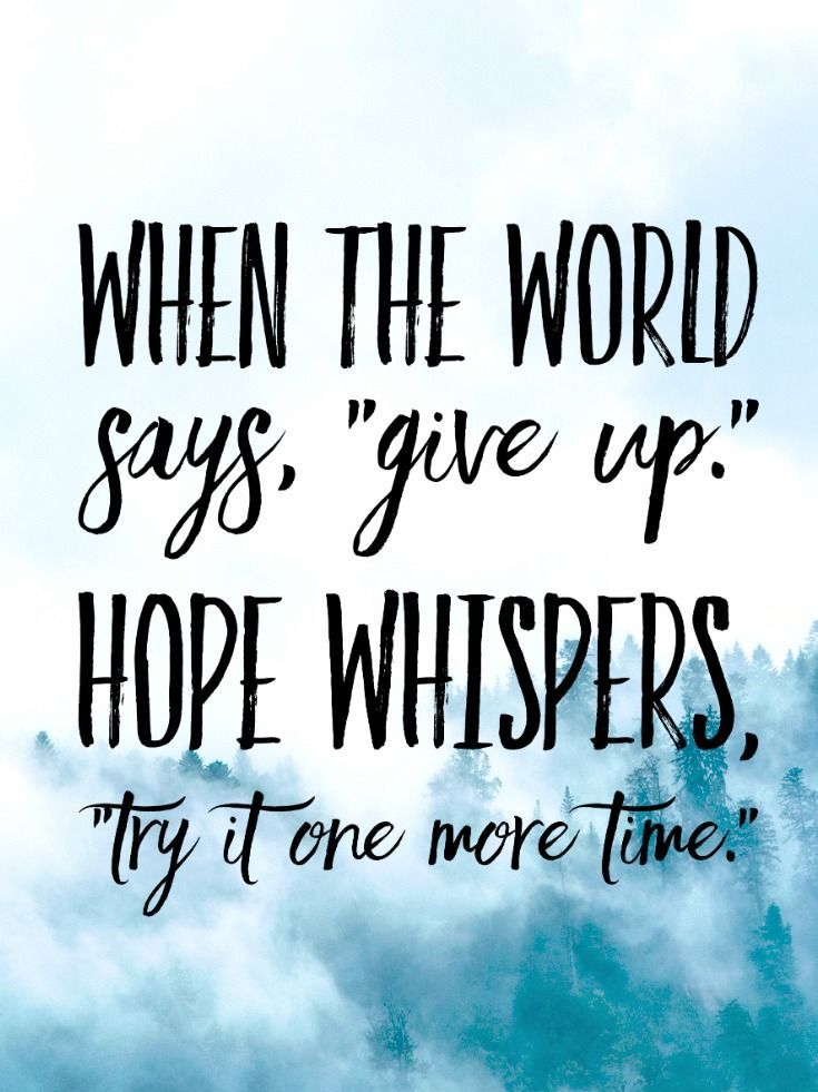 When The World Says Give Up