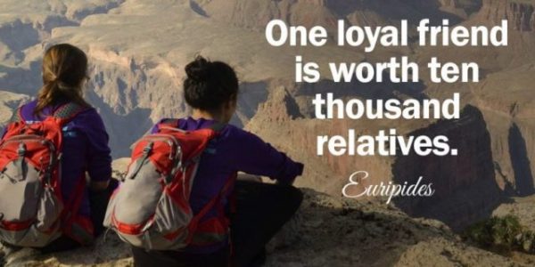 One Loyal Friend Is Worth Ten Thousand Relatives