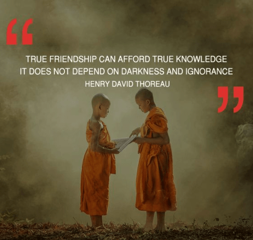 True Friendship Can Afford True Knowledge