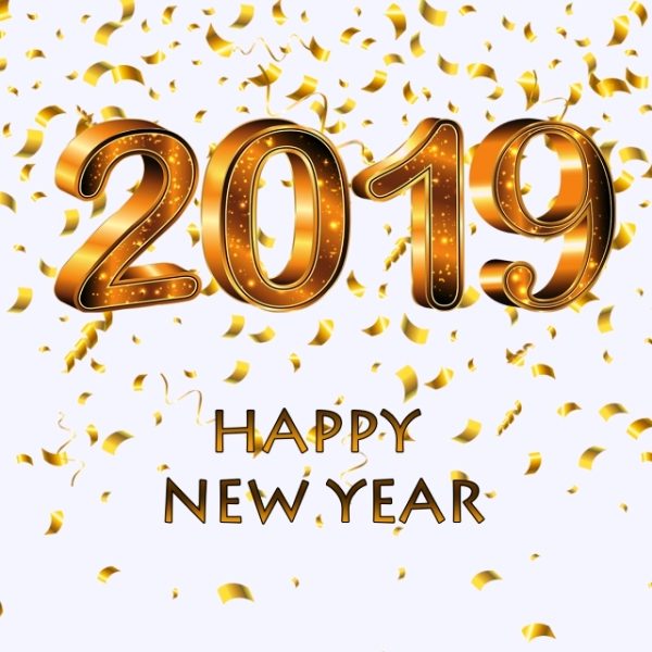 Golden 2019 Happy New Year
