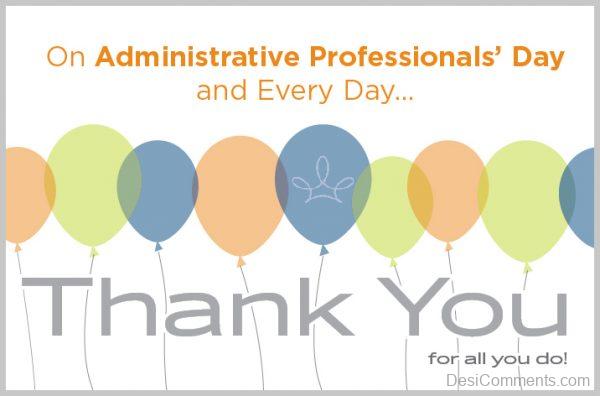 Thank You Administrative Professional