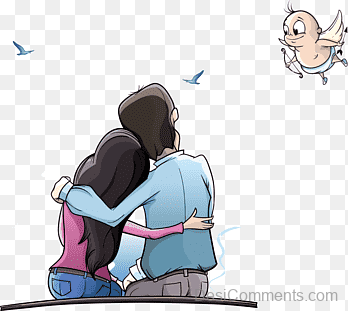Animated Couple Enjoying Each Other’s Company