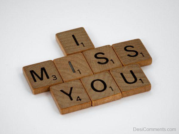 I Miss You Written On Blocks