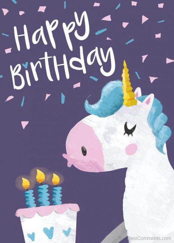 Beautiful Unicorn Birthday Wish