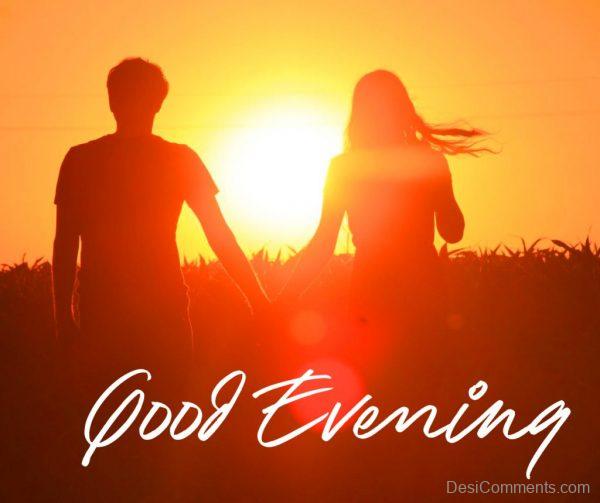 Good Evening  Sunset Couple Image