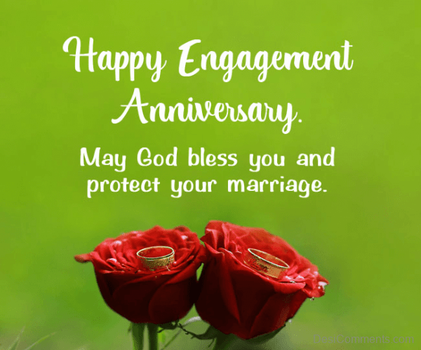 Happy Engagement Anniversary - Desi Comments