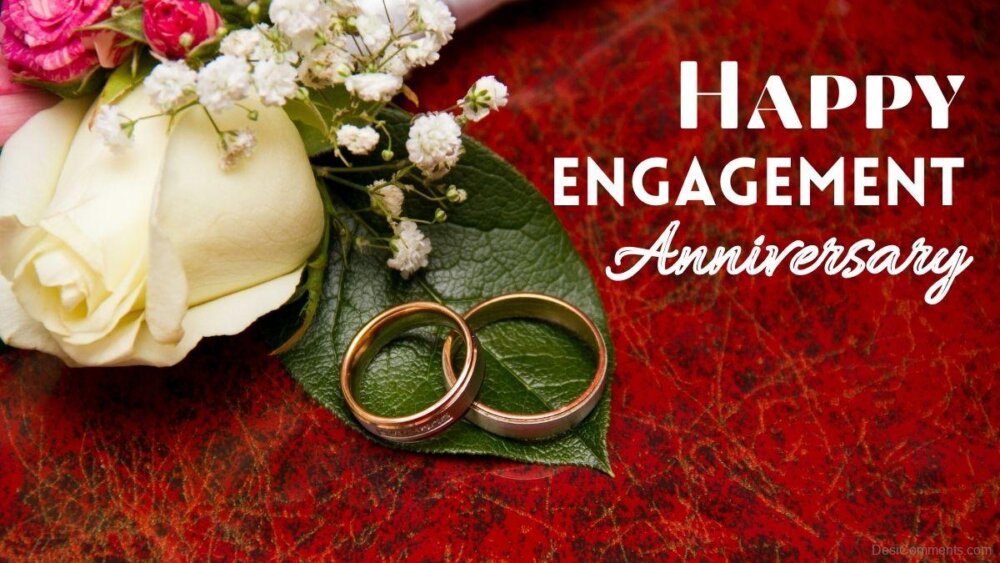 Happy Engagement Anniversary Wishes - DesiComments.com
