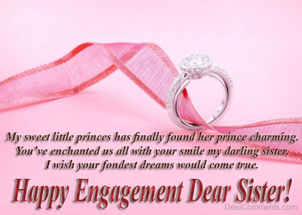 Happy Engagement Dear Sister